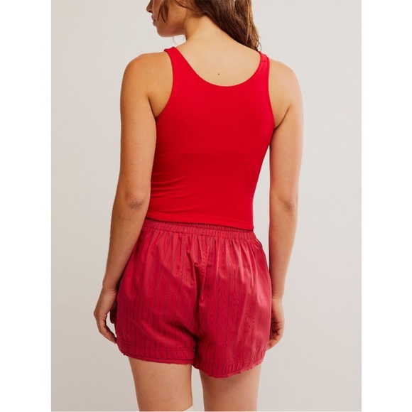 Free people clean lines cami (cherry crush) - Picture 3 of 7